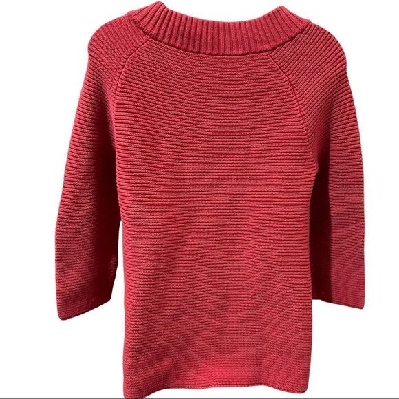 Talbots Chunky Knit Sweater‎ with 3/4 Sleeves - Picture 2 of 4